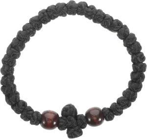 10mm Wooden Bead Woven Bracelet for Women Prayer Rope Handmade Spiritual