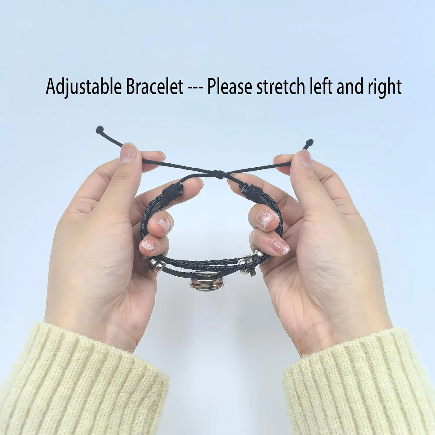 12 Zodiac Leather Adjustable Bracelets Spirit Constellation Zodiac Bracelets Guardian Bracelet Gifts for Constellation Lovers