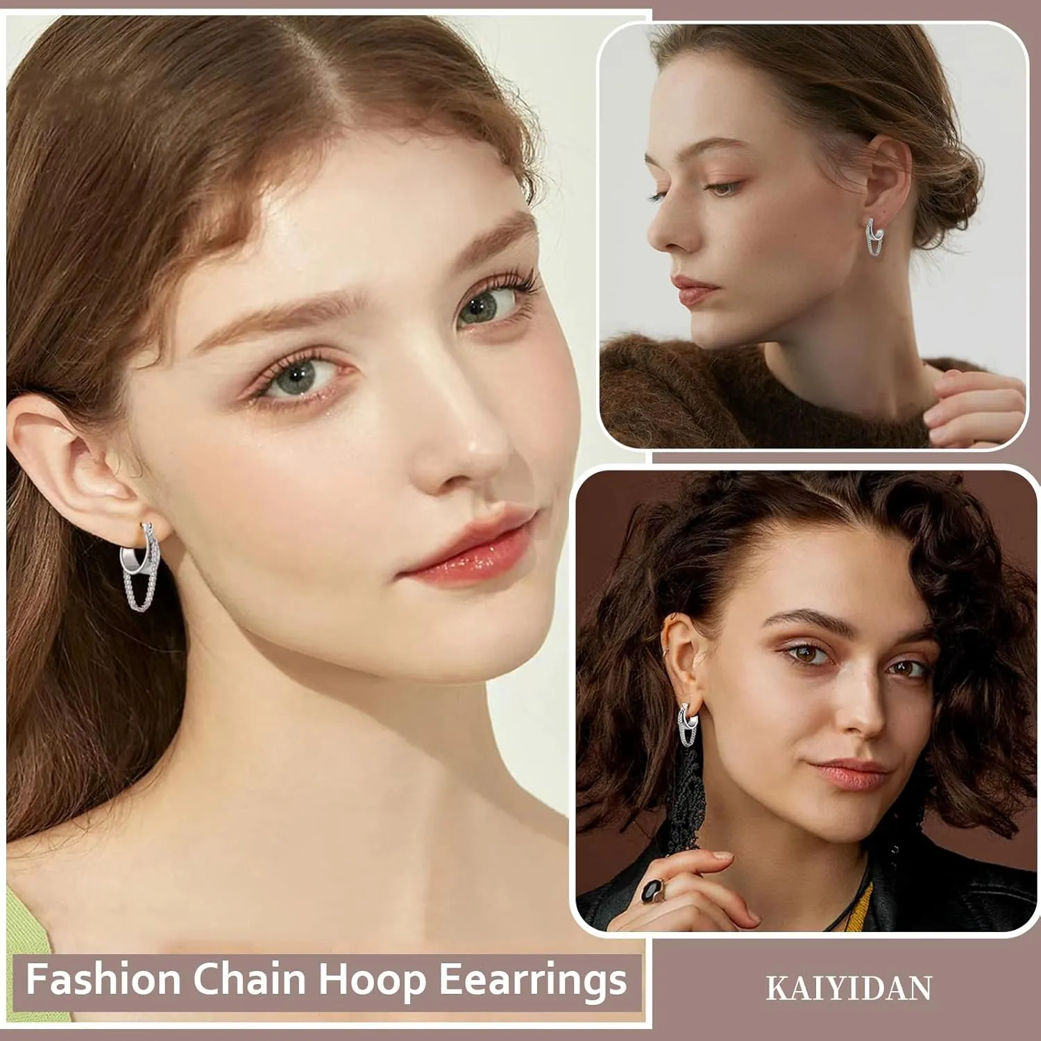 2 Pairs Gold/Silver Hoop Earrings For Women Men Set Trendy,18K Gold Plated Big/Large/Small/thin/Thick/ Chunky Zircon Huggie Hoop Earings,Western Turquoise Gemstone Dangle Hoops,Oval Twisted Statement CZ Geometric Drop Hoops,Fashion Jewelry Gift.