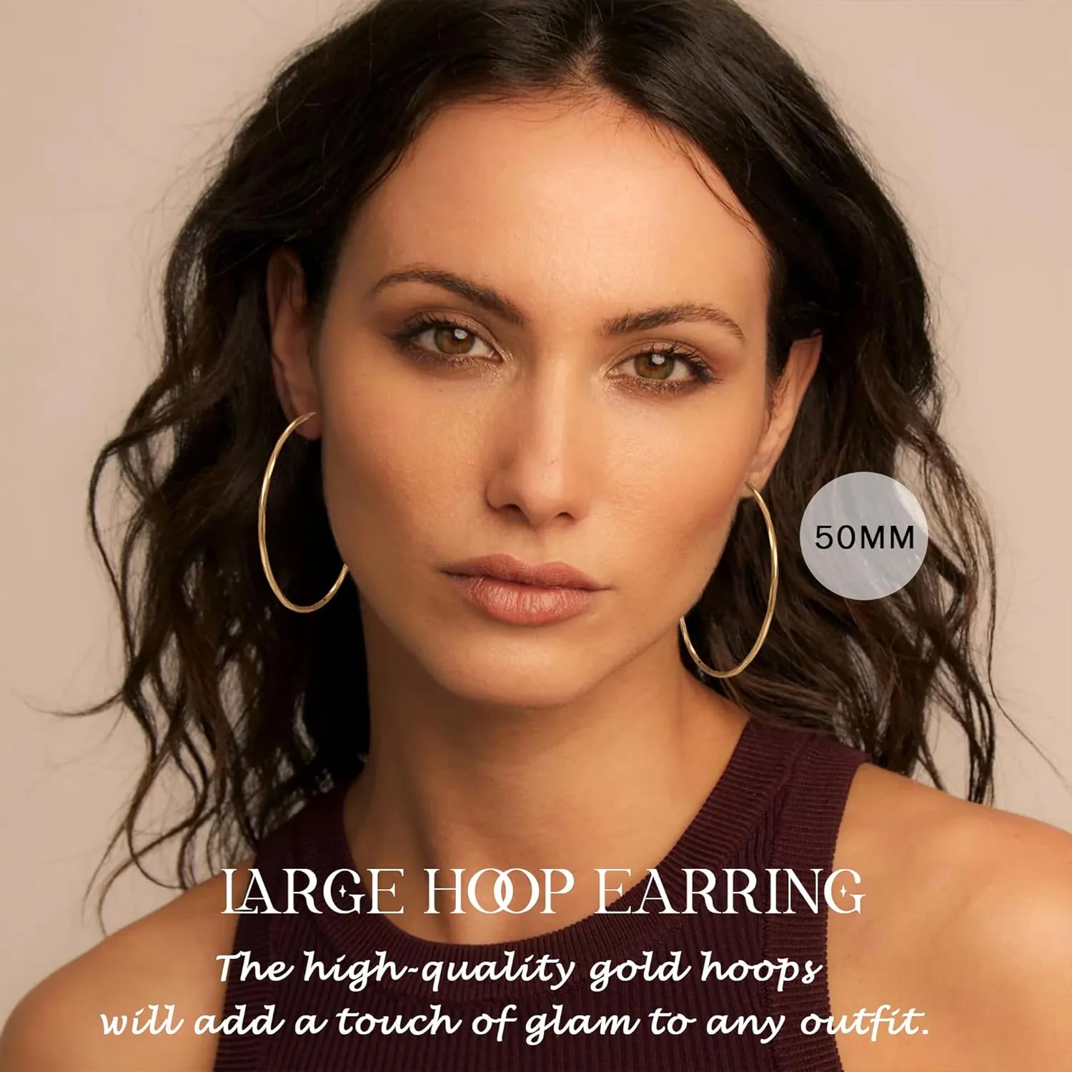 2MM Thin Gold Hoop Earrings Sterling Silver Post Hoop Earrings For Women Diamond-Cut Gold Hoops Earrings 14K Gold Plated Hoops Earrings Lightweight Hypoallergenic Oversize Gold Earrings For Women