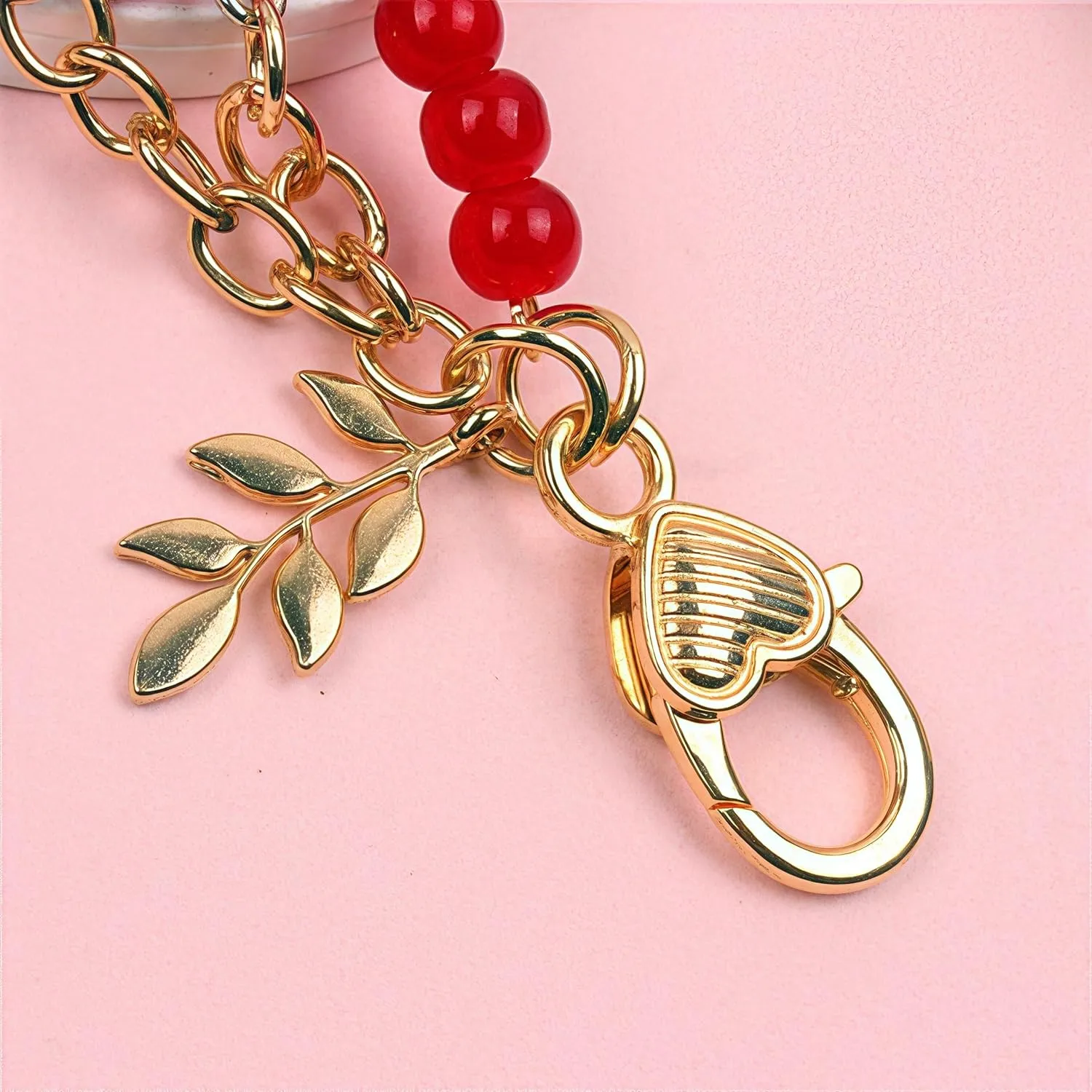 2Pcs Purse Charm Rose Keychain Camellia Flower Pendent Tassel Chain Car Key Rings Decor Accessories for Women