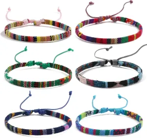 5pcs Boho Bracelet Anklet Surfer ankle bracelet for women men summer bracelets for girls colorful string bracelets beach bracelets gift for him her