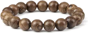 6 8 10 12mm wooden beads bracelets men elastic buddhist prayer bracelets & bangles handmade women yoga