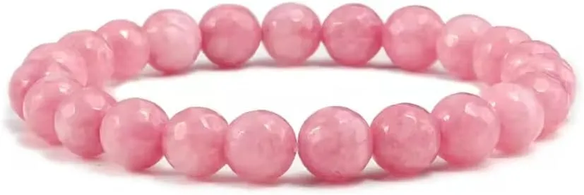 8mm Men Natural Stone Bracelets Beads Handmade Strand Bracelets Women Elastic Prayer Buddha Bangles