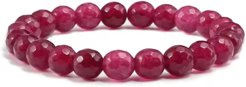 8mm Men Natural Stone Bracelets Beads Handmade Strand Bracelets Women Elastic Prayer Buddha Bangles
