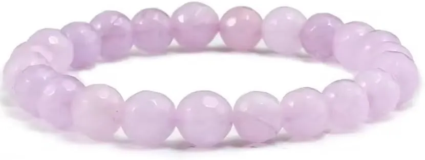 8mm Men Natural Stone Bracelets Beads Handmade Strand Bracelets Women Elastic Prayer Buddha Bangles