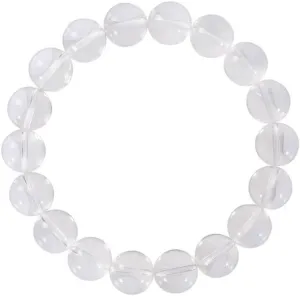 Adabele 1pc Natural Stretch Gemstone Bracelet 8mm (0.31") Bead 7" to 8.5 inch Healing Crystal Energy Quartz Chakra Jewelry Women Men Birthday Gift