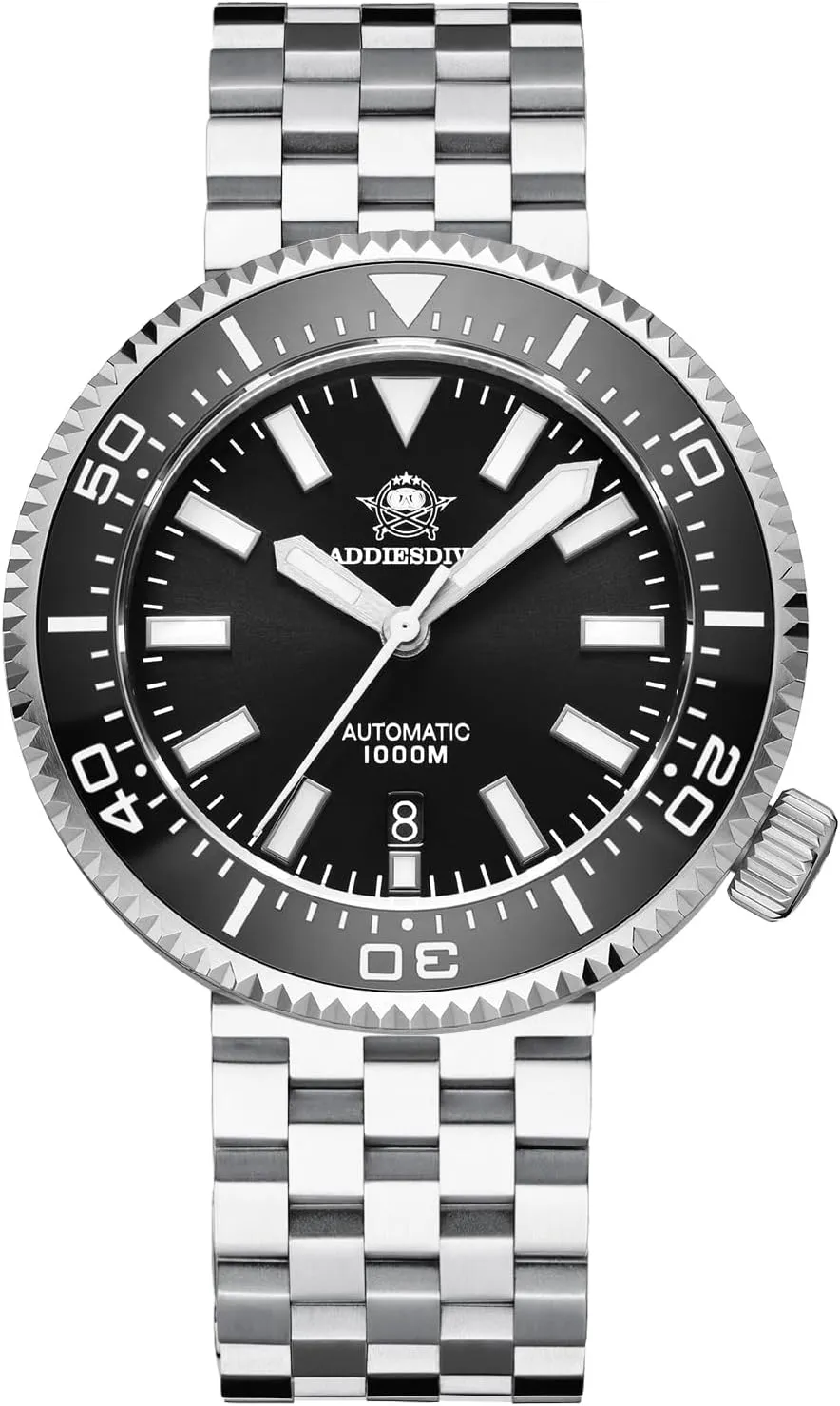 ADDIESDIVE Automatic Dive Watch for Men NH35 Waterproof 1000M Sapphire Crystal Mirror Wrist Analog Watches 47.5mm Swiss Luminous Dial Diver