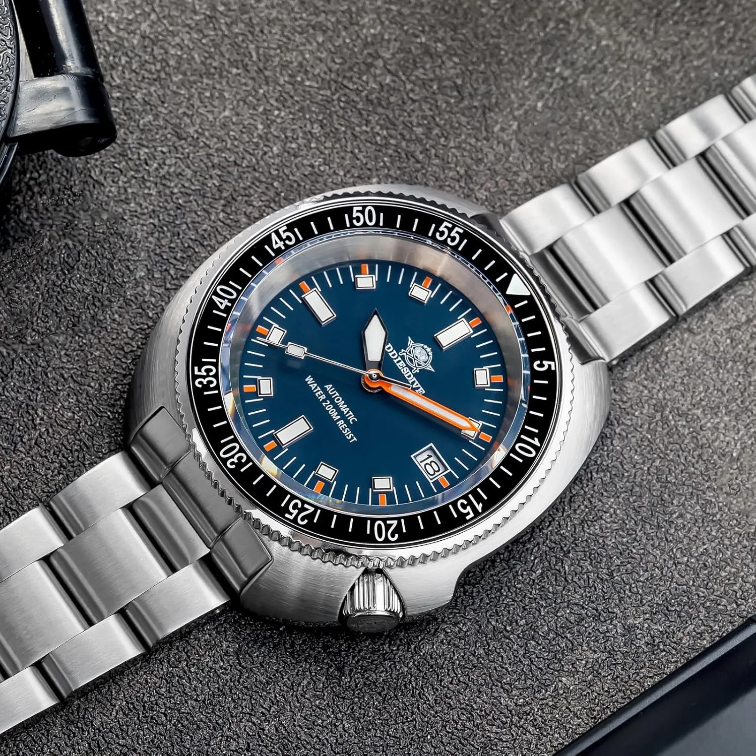 ADDIESDIVE Automatic Dive Watches for Men NH35A 200M Waterproof Sapphire Crystal BGW9 Luminous Analog Diver Watch