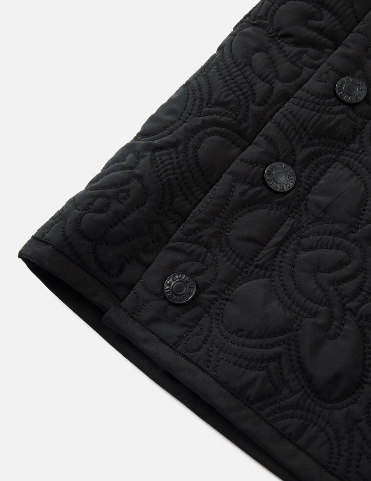 Allover Quilted Seagull and Floral Fashion Fit Skirt