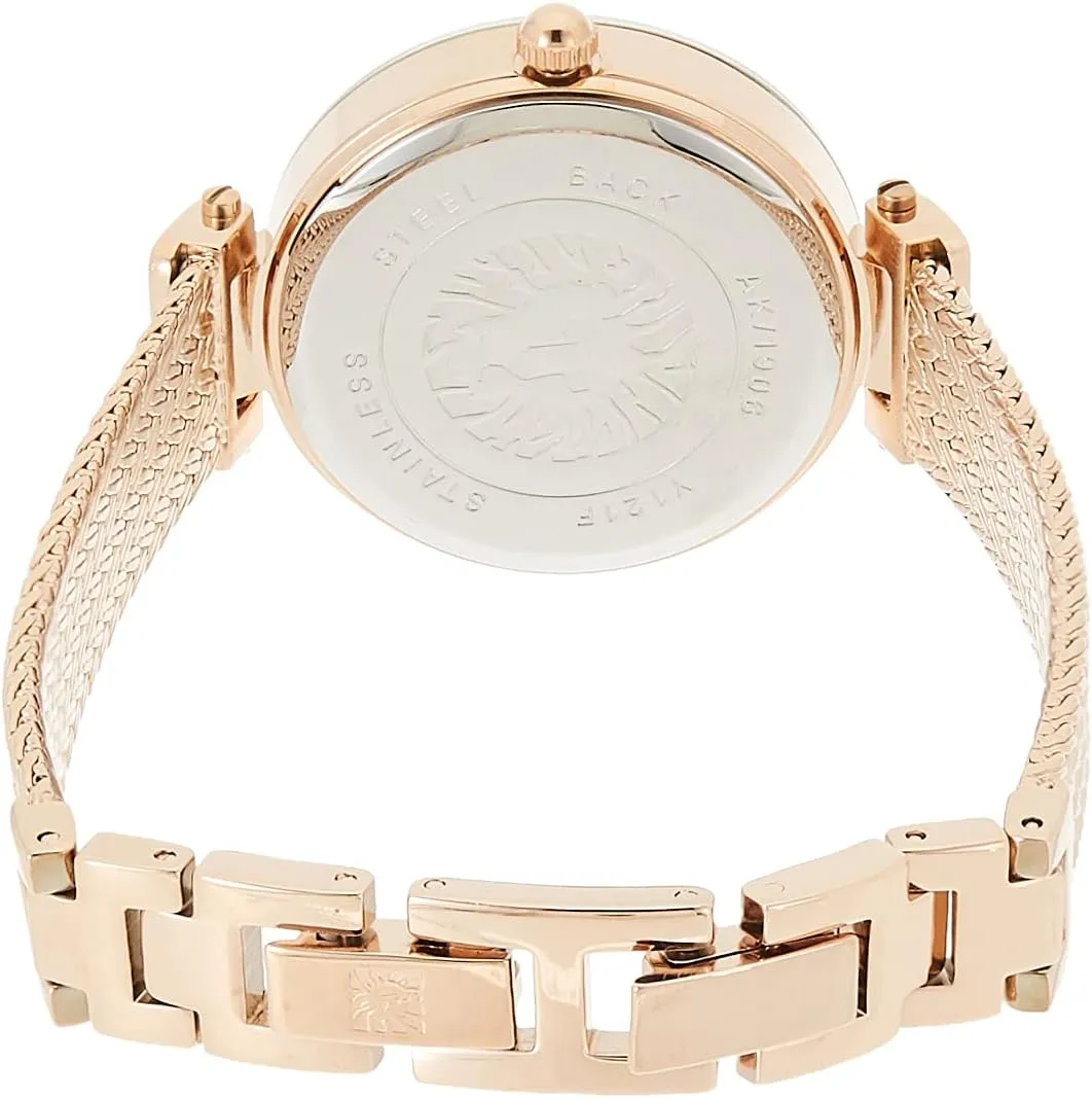 Anne Klein Women's Premium Crystal Accented Bracelet Watch