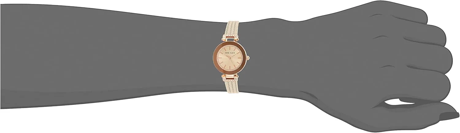 Anne Klein Women's Premium Crystal Accented Bracelet Watch
