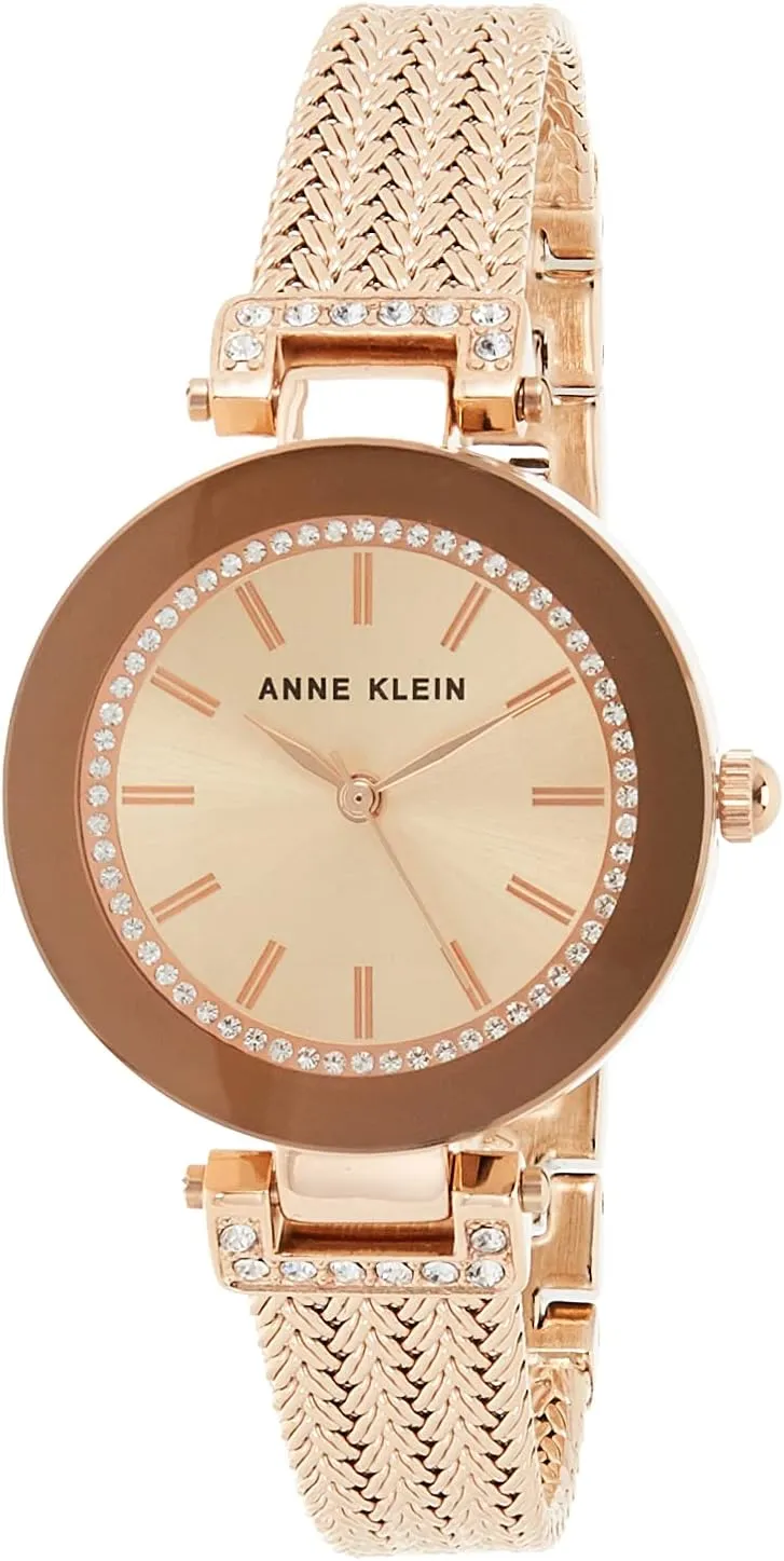 Anne Klein Women's Premium Crystal Accented Bracelet Watch