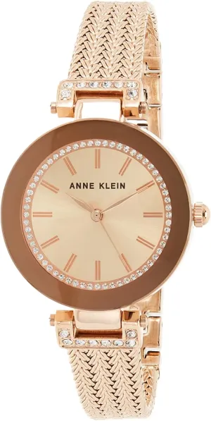 Anne Klein Women's Premium Crystal Accented Bracelet Watch