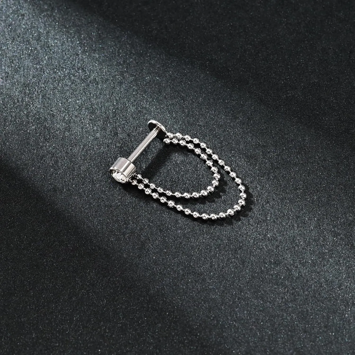 AoedeJ 2 Pairs Stud Earrings for Cartilage - Threadless Flat Back Earrings for Women