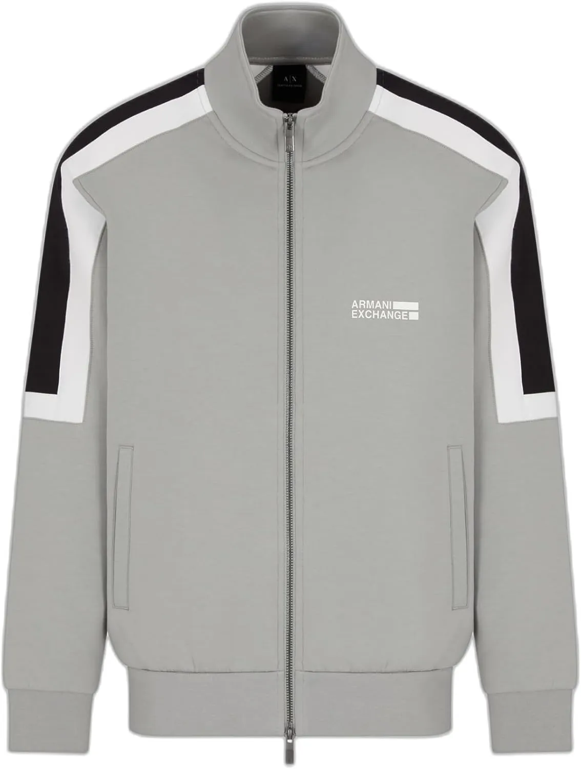 Armani Exchange Men's Colorblock Detail Full Zip Sweatshirt