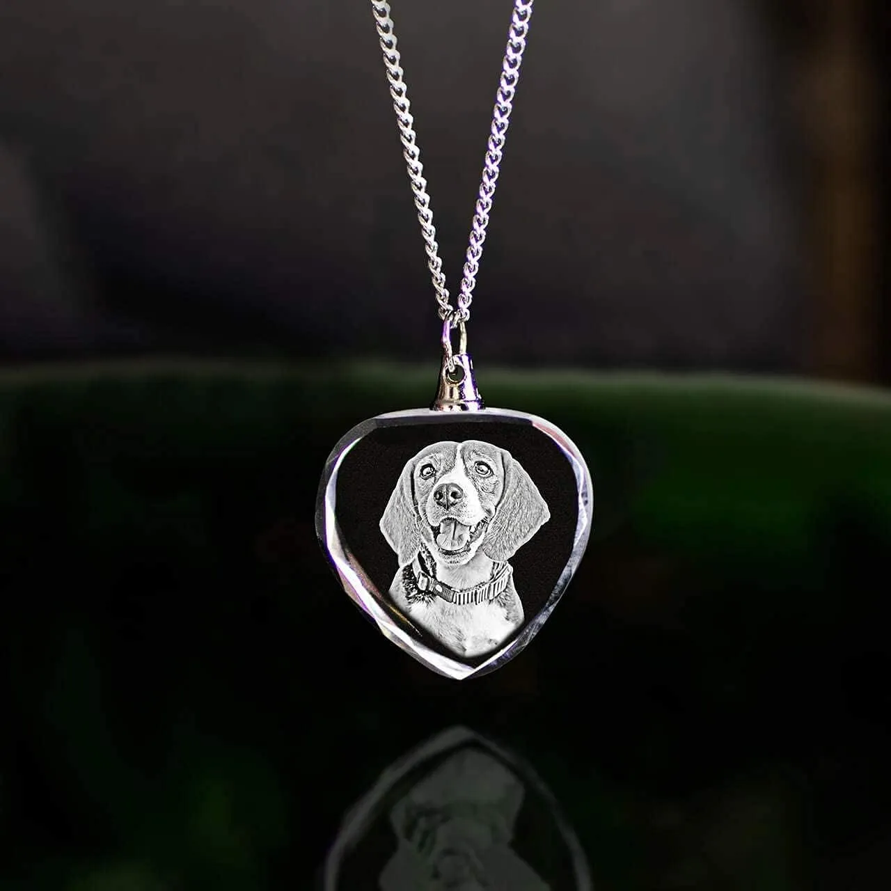 ArtPix 3D Crystal Photo, Mothers Day Personalized Necklace Heart, Custom Gift for Mom, Women, Wife, Her, Her, Grandma, Great Customized Gifts With Your Own Picture