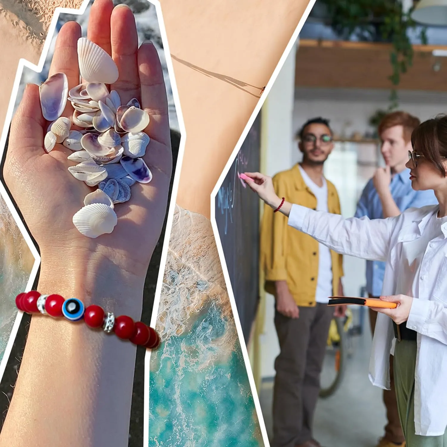 Beaded Nazar Eye Bracelets, Handmade Evil Eye Gift Bracelets for Protection and Good Luck