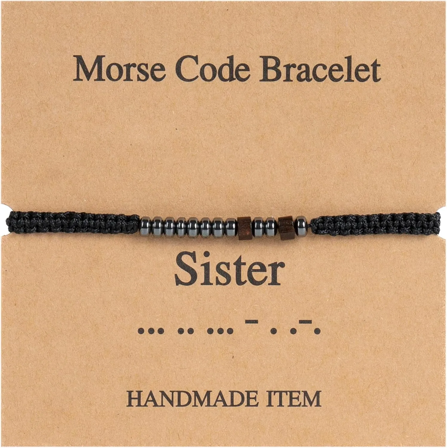 Best Friend Morse Code Bracelet for Women, Birthday Gifts for Soul Sisters, BFF and Long Distance Friendship Presents, Work Bestie Gift, Easter Basket Stuffers for Best Friends and Sisters