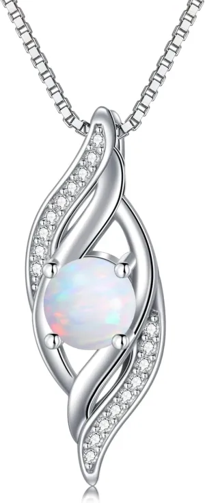 Birthstone Infinity Necklace for Women S925 Sterling Silver Infinity Love Jewelry Birthday Gifts for Her