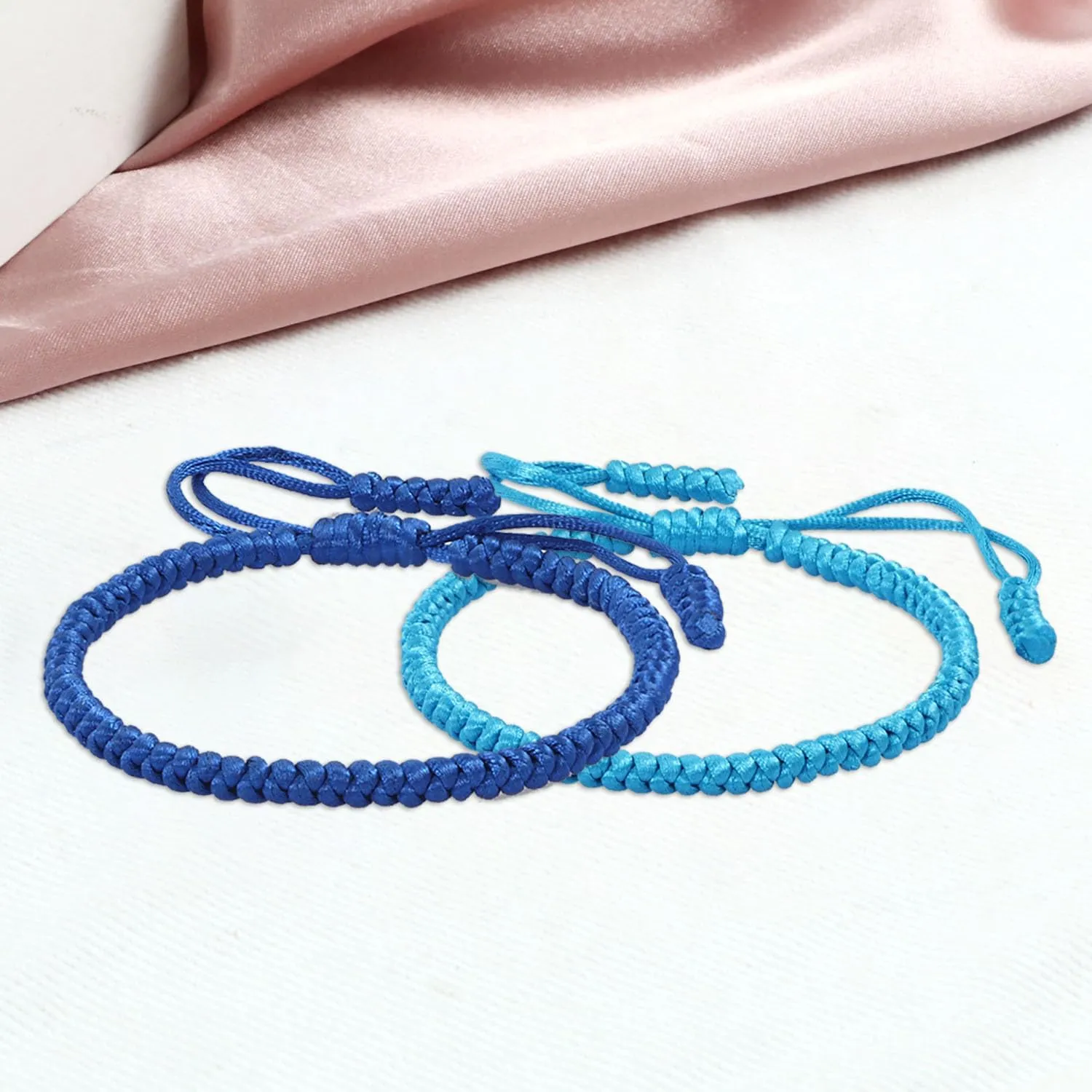 Blue Friendship Bracelet Stylish Blue Bracelets for Women Uniquely Crafted Woven Rope Bracelet