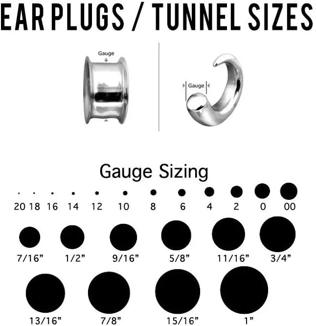 BodyJewelryOnline 2PCS Surgical Steel 14G-00G PVD Rose Gold Single Flared Tunnels Gauges Ear Expander Stretching Kit Plugs Piercing O Ring Tunnels for Women Men