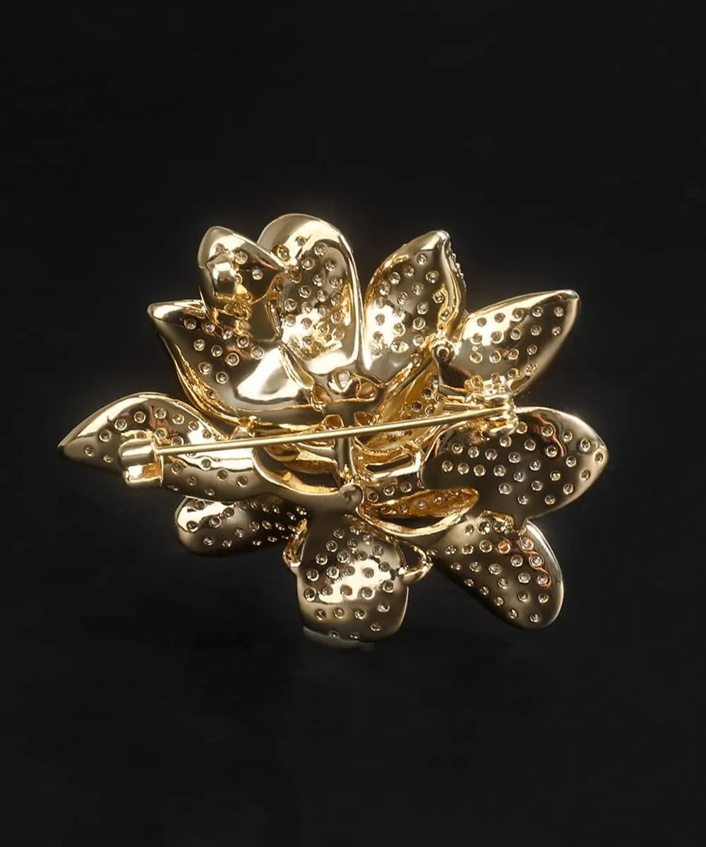 Brooches for Women, Cubic Zirconias Broach Pin Fashion Jewelry Gift Brooch Pins for Wedding Party Birthday Banquet