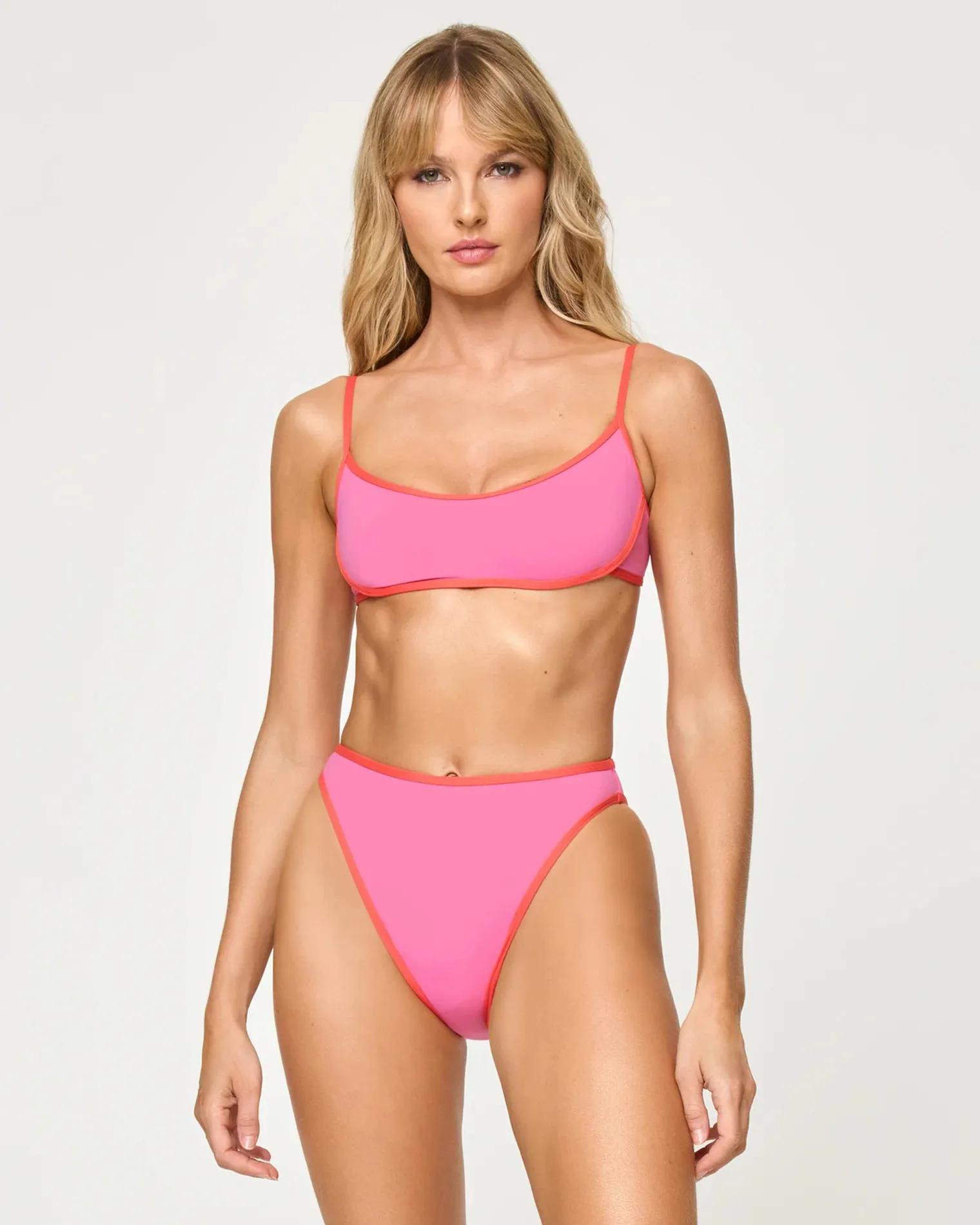 BUBBLEGUM/GRAPEFRUIT ZELLA TOP