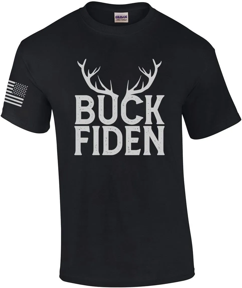 Buck Fiden Funny Mens Patriotic Short Sleeve T-Shirt