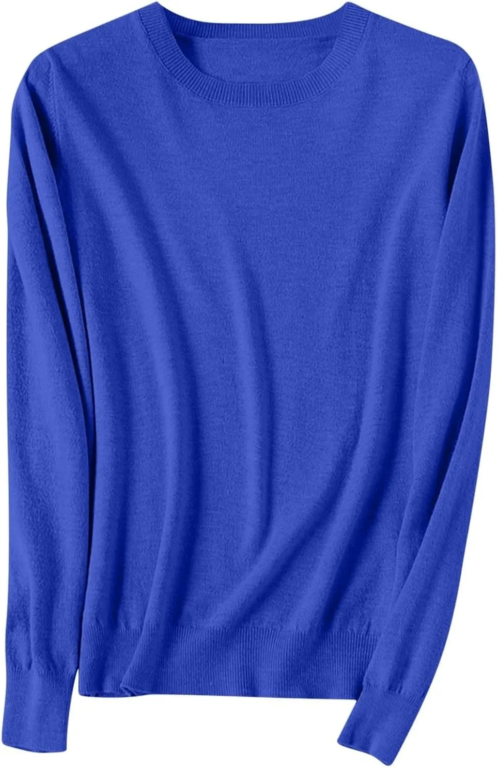 Cashmere Sweaters for Women Long Sleeve Loose Pullover Tops Soft Warm Cozy Lightweight Casual Wool Knit Sweater