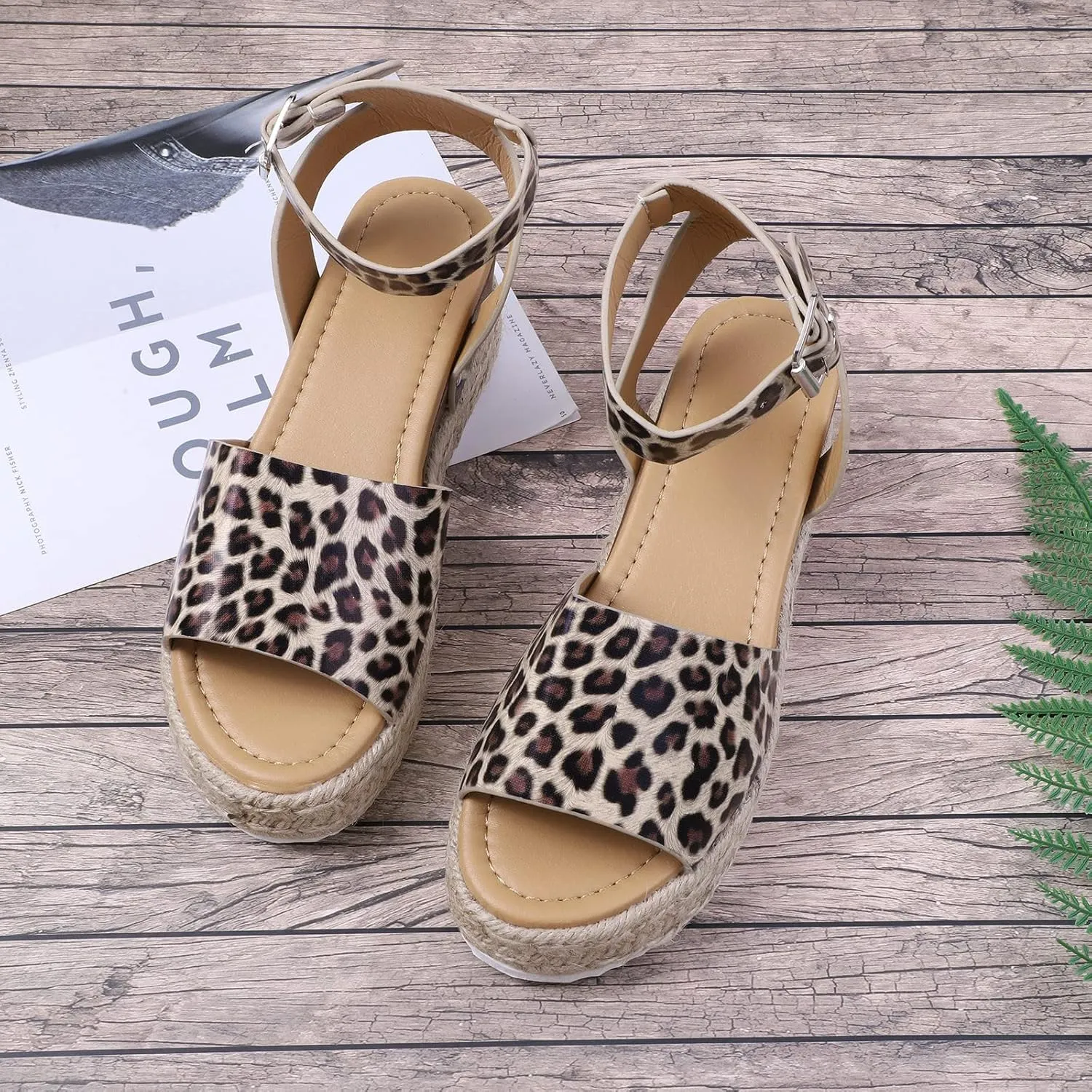 Casual Sandals Women Flat Espadrille Sandals for Women Orthopedic Open Toe Shoes Slip On Casual Sandals