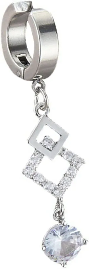 Clip Dangle Belly Button Rings with Zircon Pendant Non Piercing Jewelry for Women Stylish Accessory for Parties Clubs and Beach Wear Safe Comfortable Design