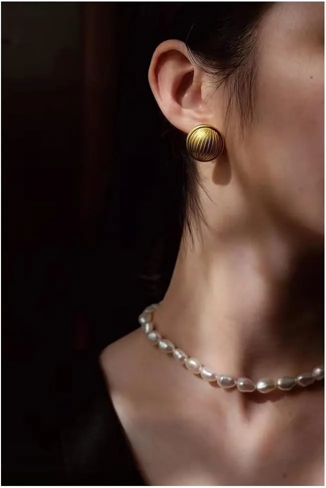 Clip on Earrings Women, Gold Earrings for Sensitive Ears, Fashion Women's Earrings Jewelry Birthday Gift for Wife Grandm