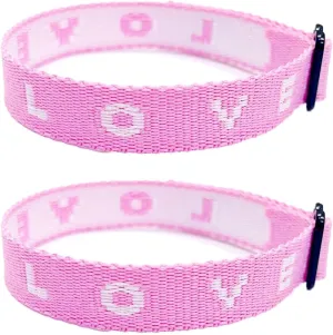COLORFUL BLING Love Braided Bracelets Matching Couples Bracelets Sweet Love Letter Friendship Adjustable Bracelet Valentine's Day Birthday Gifts for Women Men