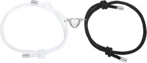 COTATI 2pcs Couples Bracelets Heart Shaped Matching Friendship Bracelets for Women Men