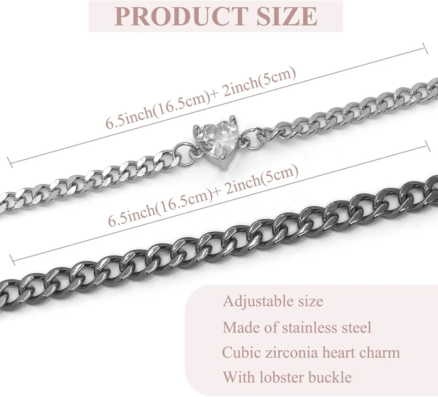 Couples Bracelets Matching Bracelets for Couples Heart Relationship Bracelets Love Bracelet Couples Gift