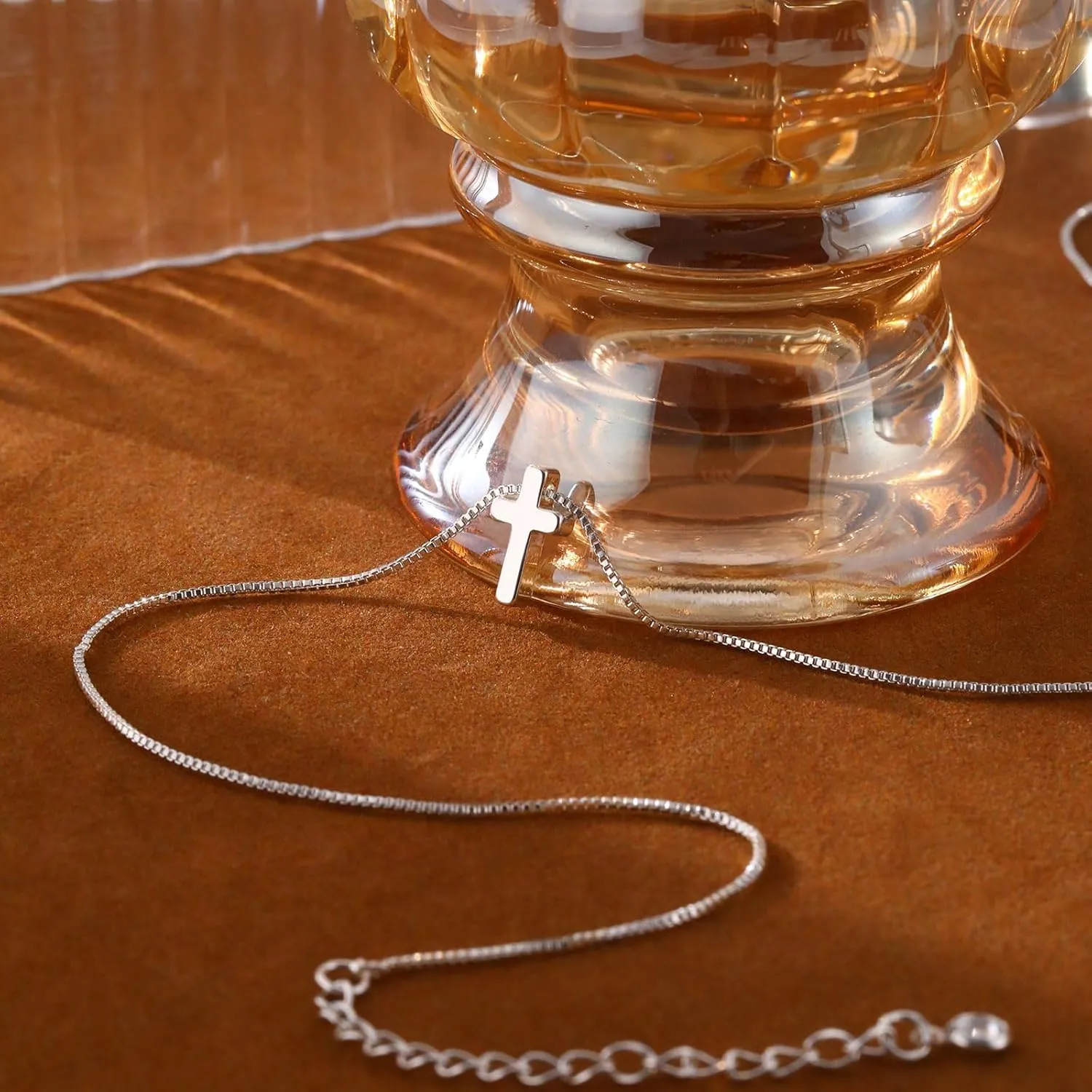 Cross Necklace for Women 14K Gold/Silver Plated Pendant Choker Sideways Cross Necklace Tiny Cute Jewelry Faith Jewelry Religious Minimalist Gift Trendy Charm Chain