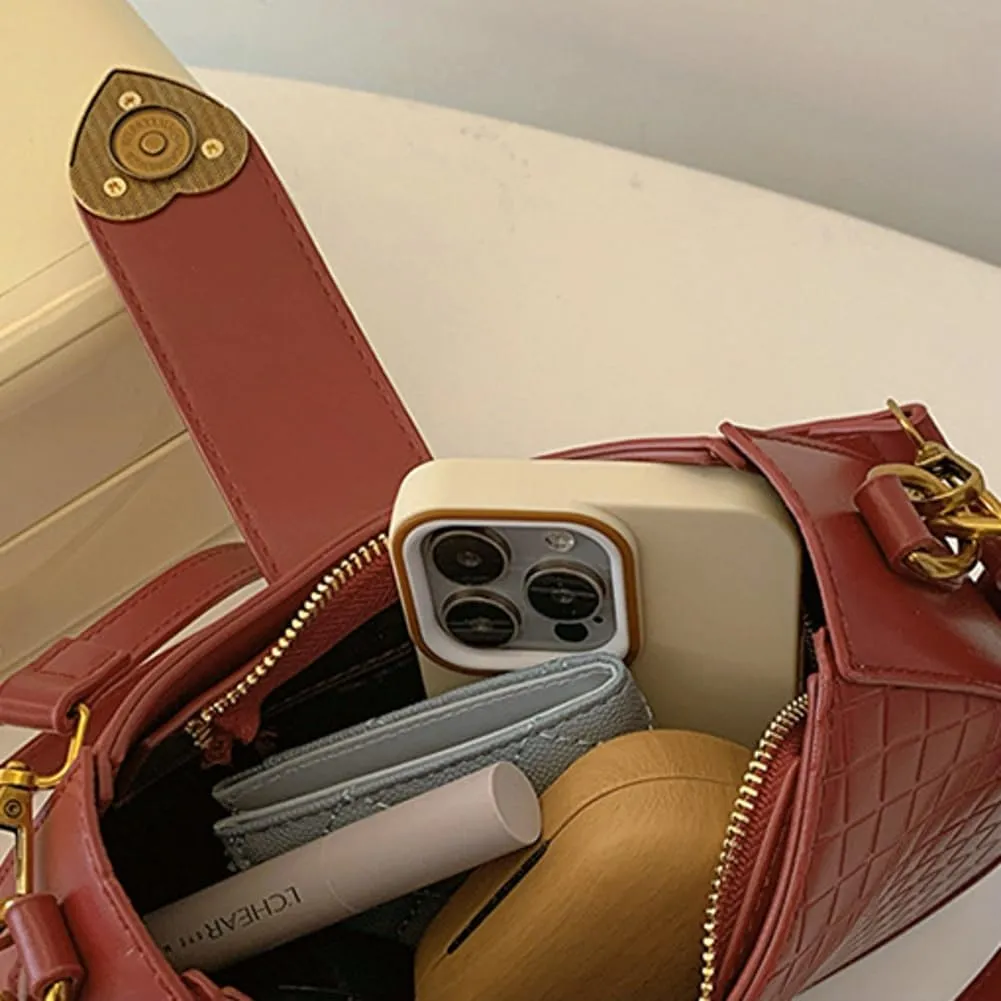 CrossbodyHandbag PU Leather Shoulder Bags Satchel Purse Work Tote Bag for Women 2024
