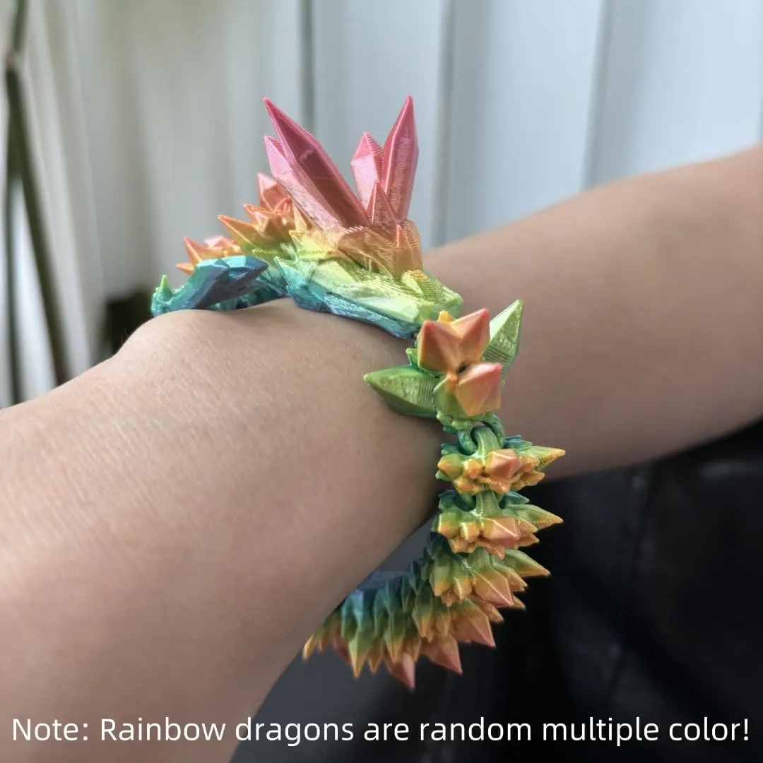 Crystal Dragon Charm Bracelets For Women Men - 3D Printed Bracelets - Cool Unique Hand Chain