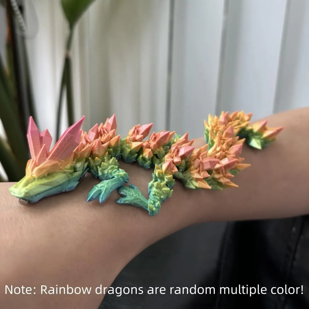 Crystal Dragon Charm Bracelets For Women Men - 3D Printed Bracelets - Cool Unique Hand Chain