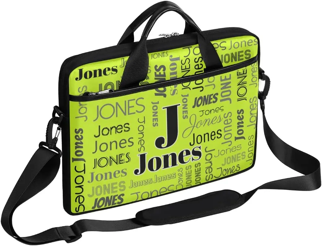 Custom Laptop Bag for Women Men Personalized Name 13 14 15.6 inch Laptop Messenger Shoulder Bags