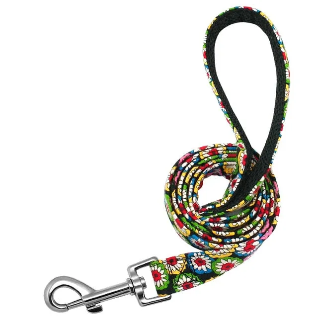 Custom Nylon Tag Collar for  Cat, Puppy and Dog. Leash Personalized. Pet Nameplate ID Collars Adjustable