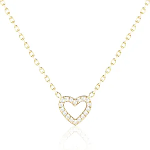 Cute Heart Necklaces for Women | 14k Gold & Silver Plated Tiny Heart Womens Necklaces with Bracelet | Small Love Waterproof Dainty Necklace for Women