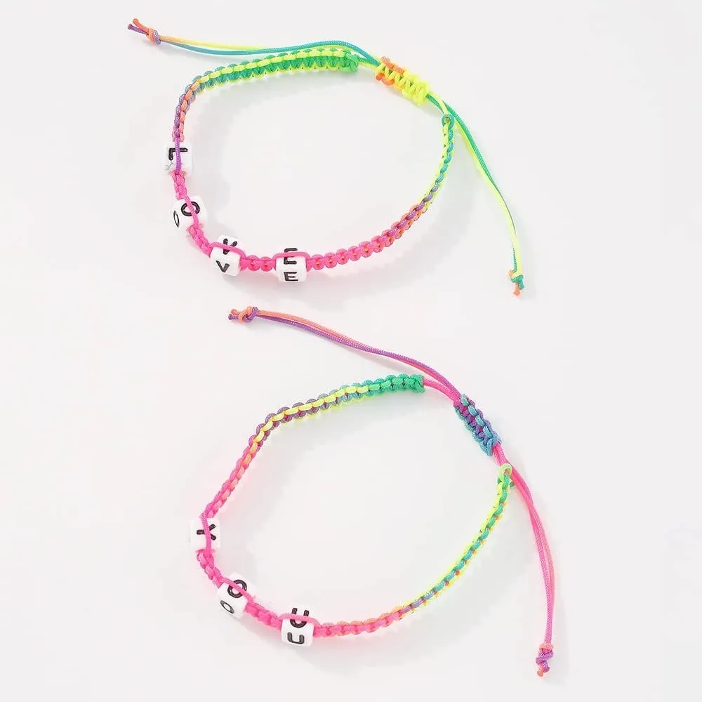 DATOA Best Friend Bracelets Handmade Braided Rope Adjustable Friendship Bracelets Mutual Attraction Bracelet Gift
