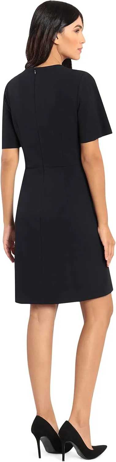 Donna Morgan Women's Tie Front Crepe Dress
