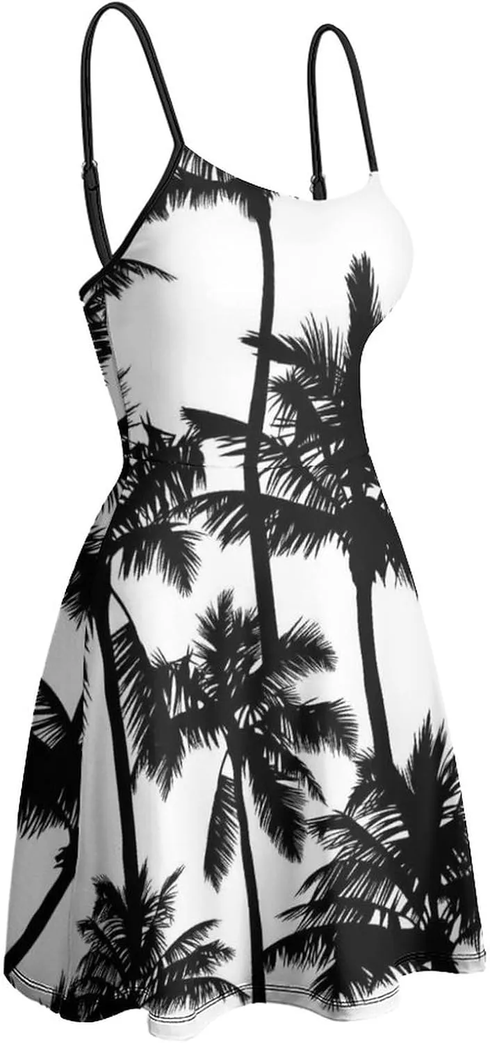 Donnapink Women's Camisole Dresses, Women's Basic Dresses Sling Sleeveless Dresses S-2XL