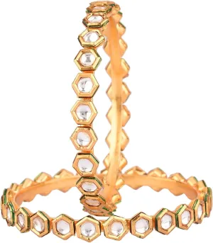Efulgenz Fashion Jewelry Indian Bollywood Kundan Bracelet Bangle