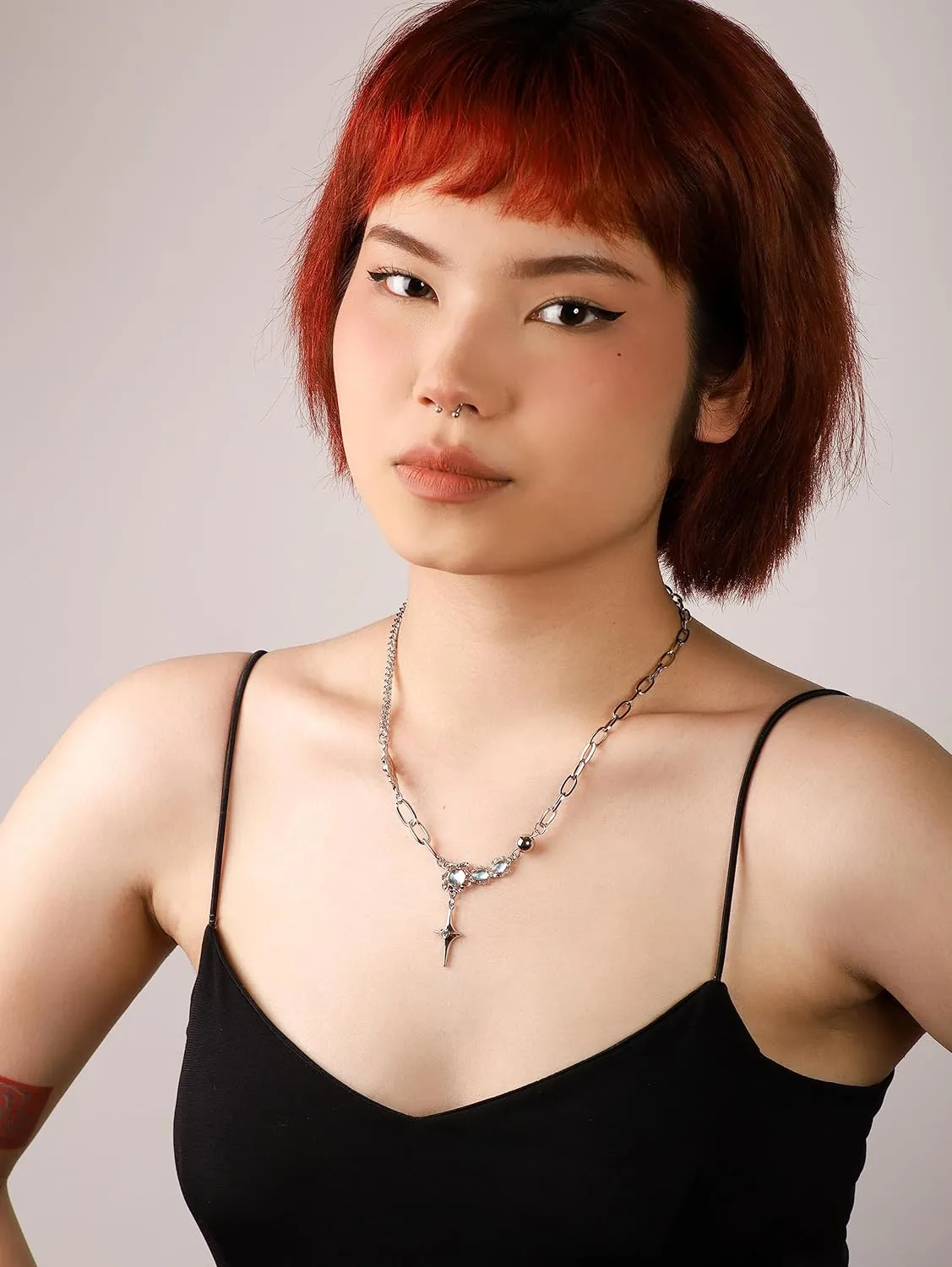 Emo Alt Edgy Hippie Grunge Punk Star Necklace Jewelry for Women