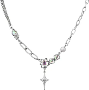 Emo Alt Edgy Hippie Grunge Punk Star Necklace Jewelry for Women