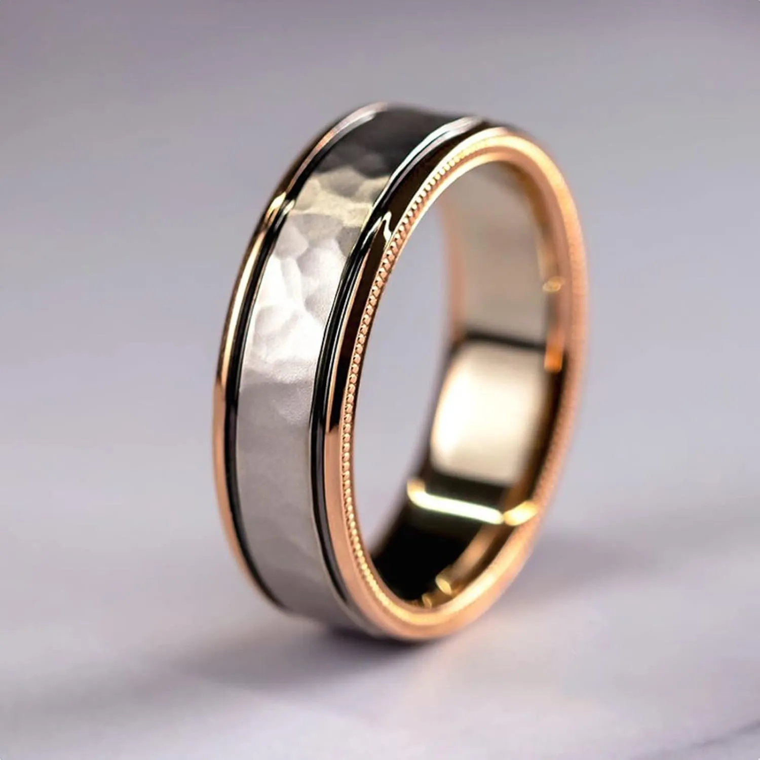 Engagement rings for couples set,3 pc His and Her Wedding Ring Set, Hypoallergenic Rose Gold Ring Set, Cubic Zirconia Bride Promise Rings Set,size 6-10